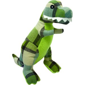 Multipet Plaidosaurus Squeaky Plush Dog Toy, Character Varies