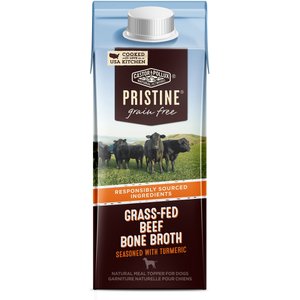 Castor & Pollux PRISTINE Grass-Fed Beef Bone Broth With Turmeric Dog Food Topper, 8.4-oz, case of 24