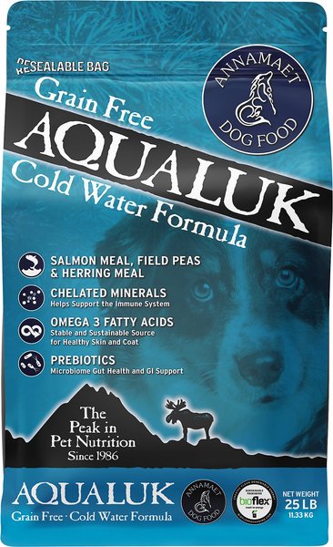 Annamaet Grain-Free Aqualuk Cold Water Formula Dry Dog Food, 25-lb bag slide 1 of 6