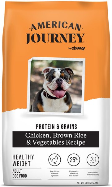 American Journey Active Life Formula Healthy Weight Chicken, Brown Rice & Vegetables Recipe Dry Dog Food, 28-lb bag slide 1 of 8