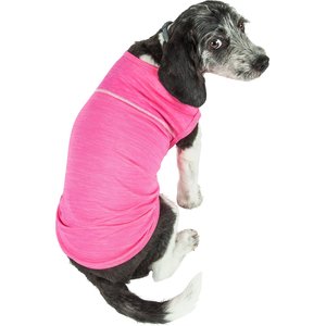 Pet Life Quick-Dry Stretch Active Dog T-Shirt, Pink, Small
