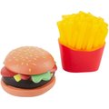 Ethical Pet Vinyl Burger & Fries Squeaky Dog Chew Toy, 3-in, Color Varies