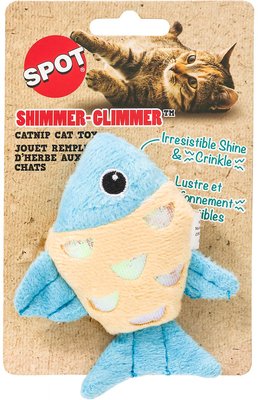 Ethical Pet Shimmer Glimmer Fish with Catnip Cat Toy, slide 1 of 1