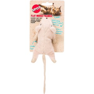 Ethical Pet Flat Mouse Frankie Cat Toy, Color Varies, 5.5-in