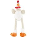 GoDog Checkers Chew Guard Rooster Squeaky Plush Dog Toy