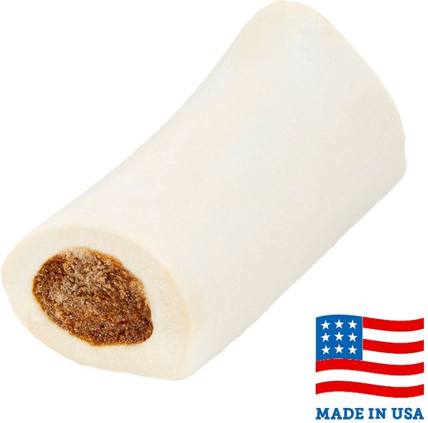 Bones & Chews Made in USA Peanut Butter Flavored Filled Bone Dog Treats, 6-in, 1 count slide 1 of 5
