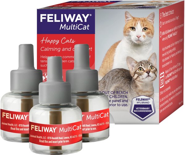 Feliway MultiCat Calming Diffuser Refill for Cats, 30 day, 3 count slide 1 of 2