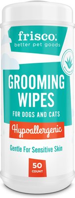 Frisco Hypoallergenic Grooming Wipes with Aloe for Dogs & Cats, Unscented, slide 1 of 1