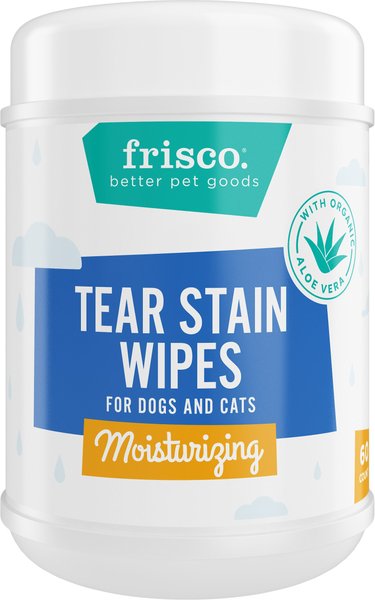 Frisco Moisturizing Tear Stain Wipes with Aloe for Dogs & Cats, 60 count slide 1 of 8