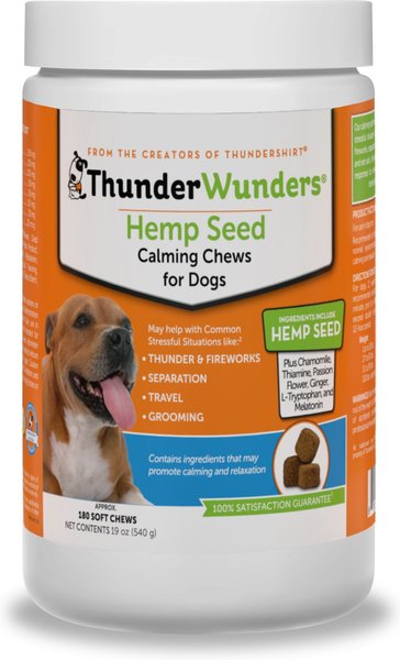 ThunderWunders Hemp Calming Dog Chews, 180 Count slide 1 of 9