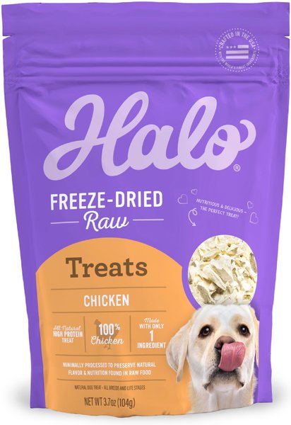 Halo Liv-a-Littles Grain-Free 100% Chicken Breast Freeze-Dried Dog & Cat Treats, 3.7-oz jar slide 1 of 10