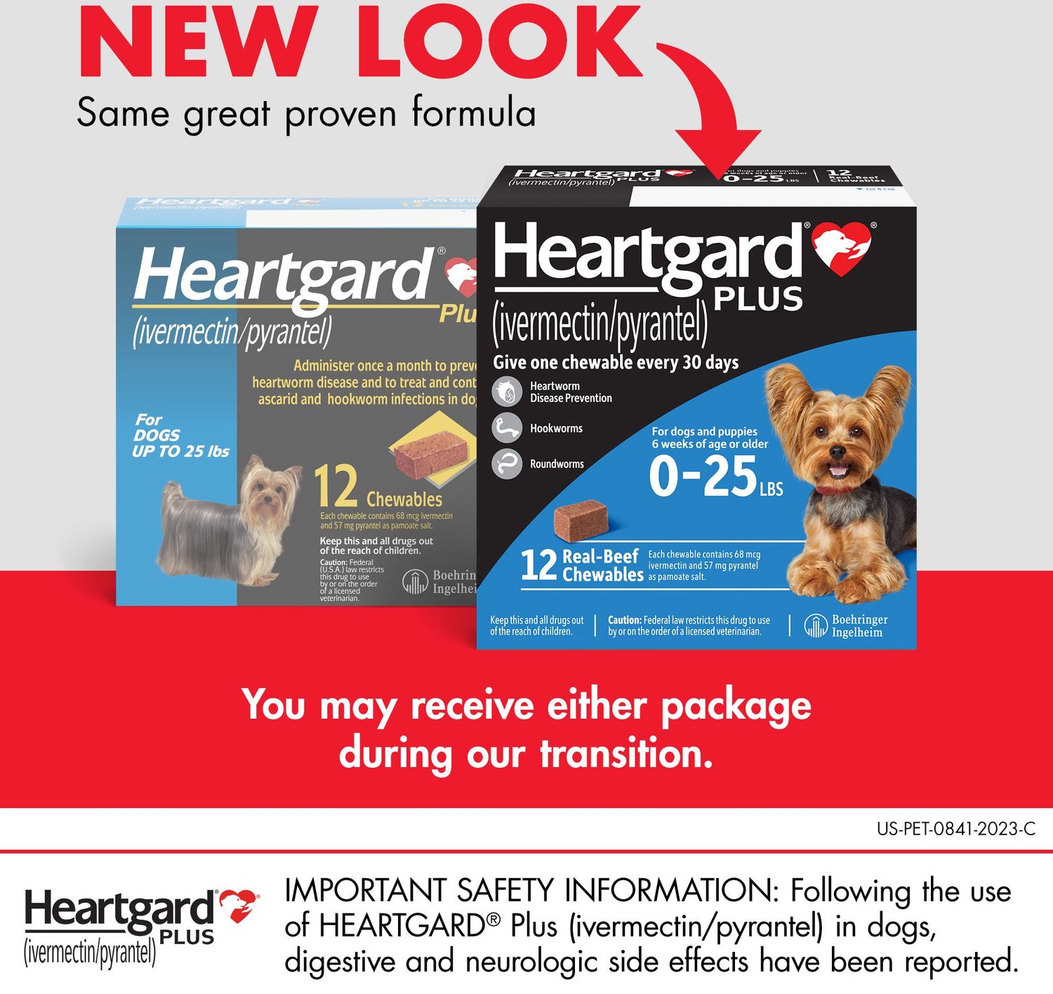 Heartgard Plus Chewable Tablets for Dogs, up to 25 lbs, 12 treatments