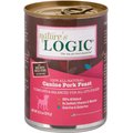 Nature's Logic Canine Pork Feast All Life Stages Grain-Free Canned Dog Food, 13.2-oz, case of 12