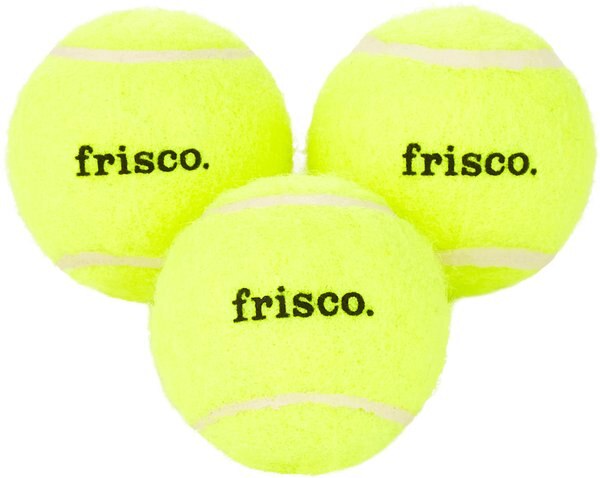 Frisco Fetch Squeaking Tennis Ball Dog Toy, Small, 3-pack slide 1 of 5