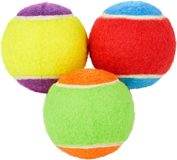 Frisco Fetch Squeaking Colorful Tennis Ball Dog Toy, 3-Pack slide 1 of 5