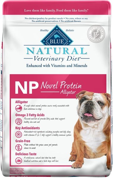 Blue Buffalo Natural Veterinary Diet NP Novel Protein Alligator Grain-Free Dry Dog Food, 22-lb bag slide 1 of 10