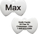 Frisco Stainless Steel Personalized Dog & Cat ID Tag, Bow Tie, Regular