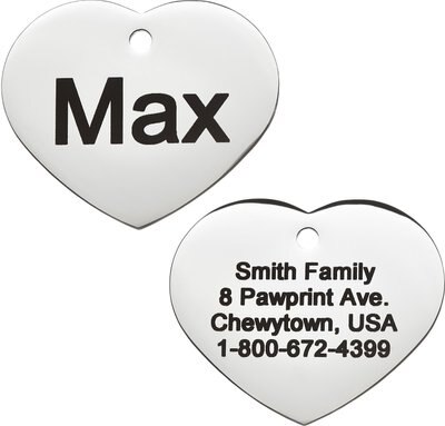 Frisco Personalized Dog & Cat ID Tag, Heart, slide 1 of 1