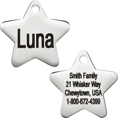 Frisco Stainless Steel Personalized Dog & Cat ID Tag, Star, slide 1 of 1