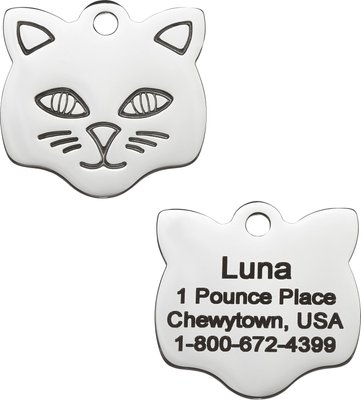 Frisco Stainless Steel Personalized Cat ID Tag, Cat, slide 1 of 1