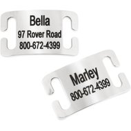 Frisco Stainless Steel Slide-On Personalized Dog & Cat Tag, Open Design