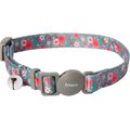 Frisco Rose Polyester Breakaway Cat Collar with Bell, 8 to 12-in neck, 3/8-in wide