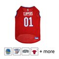 Pets First NBA Dog & Cat Mesh Jersey, LA Clippers, Small