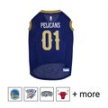 Pets First NBA Dog & Cat Mesh Jersey, New Orleans Pelicans, X-Large