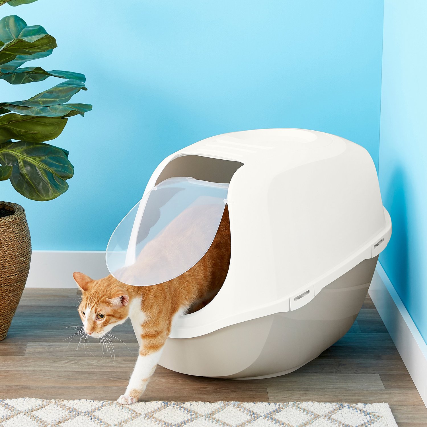 Frisco hooded extra large cat litter box