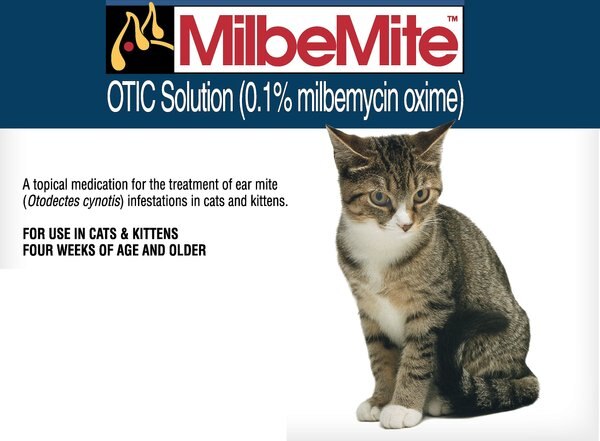 Milbemite Otic Solution for Cats, 2 tube slide 1 of 6
