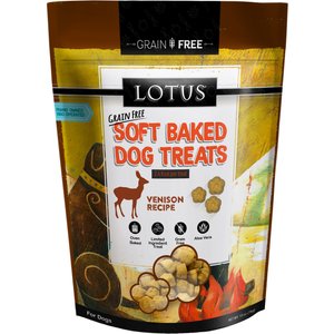 Lotus Soft-Baked Venison Recipe Grain-Free Dog Treats, 10-oz bag