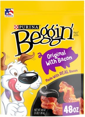 Purina Beggin' Strips Original With Bacon Dog Treats, slide 1 of 1
