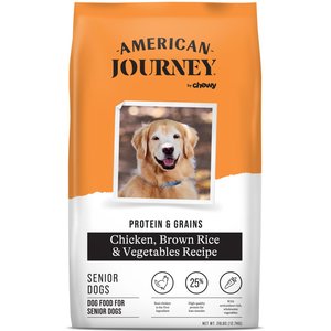 American Journey Active Life Formula Senior Chicken, Brown Rice & Vegetables Recipe Dry Dog Food, 28-lb bag