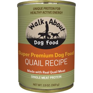 Walk About Quail Recipe Grain-Free Wet Dog Food, 13-oz, case of 12