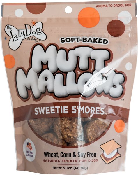 The Lazy Dog Cookie Co. Mutt Mallows Sweetie S'mores Soft-Baked Dog Treats, 5-oz bag slide 1 of 1