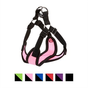 Gooby Comfort X Mesh Step In Back Clip Dog Harness, Pink, Small: 14.5 to 17.75-in chest