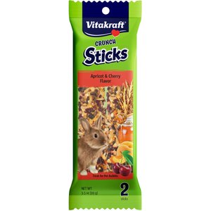 Vitakraft Crunch Sticks Apricot & Cherry Flavor Rabbit Treat, 2-pack