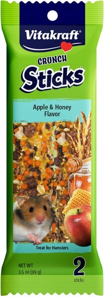 Vitakraft Crunch Sticks Apple & Honey Chew Sticks Hamster Treat slide 1 of 2