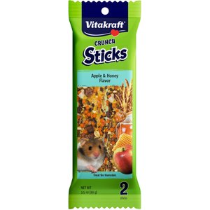 Vitakraft Crunch Sticks Apple & Honey Flavor Hamster Treat, 2-pack