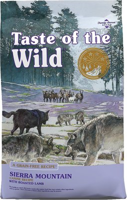2. Taste of the Wild Sierra Mountain Grain-Free Dry Dog Food!