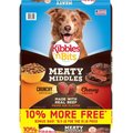 Kibbles 'n Bits Meaty Middles Prime Rib Flavor Dry Dog Food, 16.5-lb bag