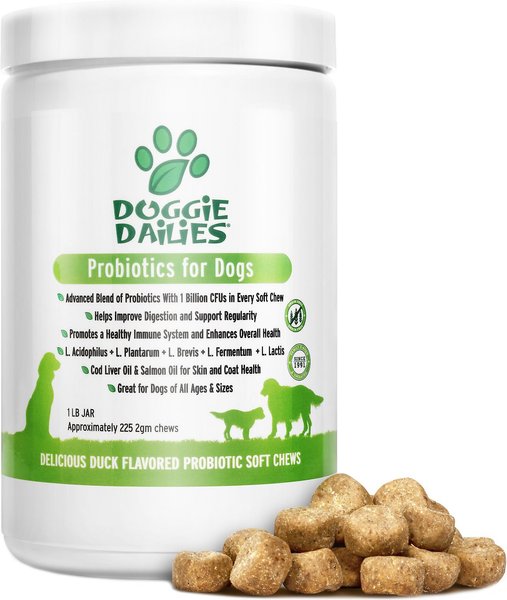 Doggie Dailies Advanced Probiotics & Prebiotics Dog Supplement, 225 count slide 1 of 9