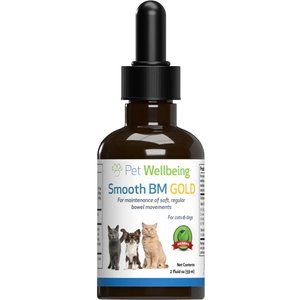 Pet Wellbeing Smooth BM GOLD Bacon Flavored Liquid Digestive Supplement for Cats & Dogs, 2-oz bottle