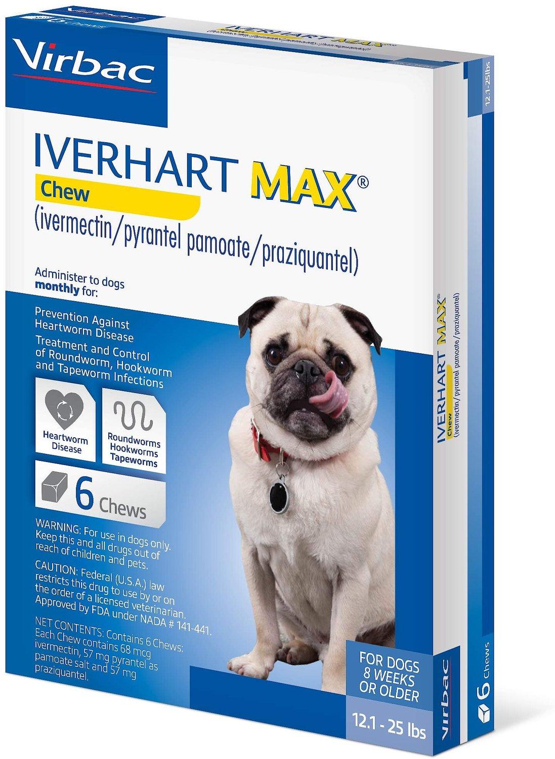 Iverhart Max Soft Chew 12 1 25 Lbs 6 Treatment Chewy