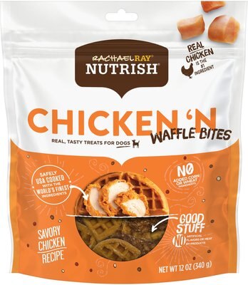 Rachael Ray Nutrish Chicken 'N Waffle Bites Dog Treats, slide 1 of 1