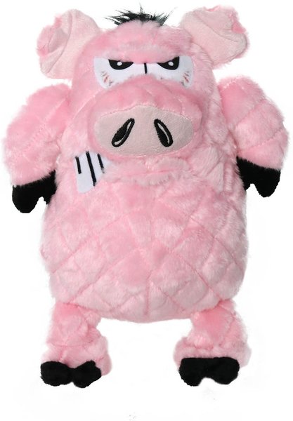 Mighty Angry Animals Pig Squeaky Plush Dog Toy, Large slide 1 of 7