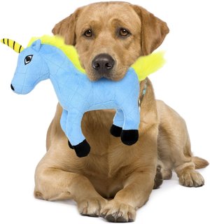 squeaky unicorn dog toy