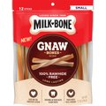 Milk-Bone Gnaw Bones Small Chicken Flavored Stick Dog Treats, 12 count