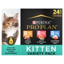 Purina Pro Plan FOCUS Kitten Favorites Wet Kitten Food Variety Pack, 3-oz can, case of 24