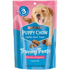 Puppy Chow Healthy Start Salmon Flavor Training Dog Treats, 7-oz pouch